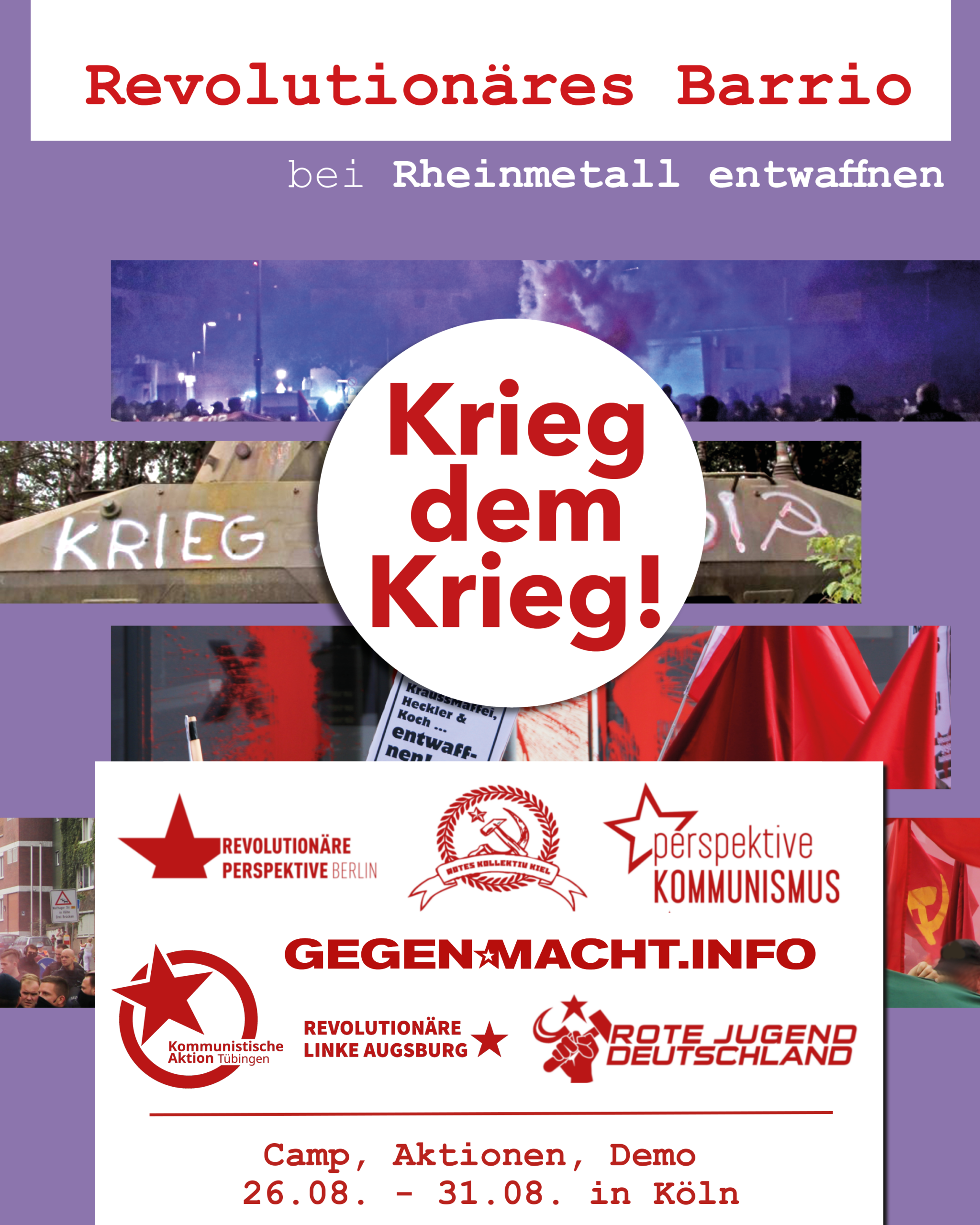 Revolutionäres Barrio auf dem Rheinmetall entwaffnen Camp 2025